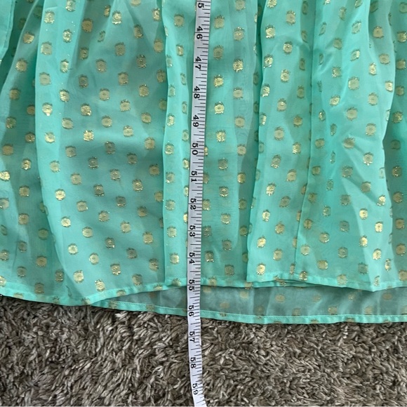 Lane Bryant Flutter Sleeve Surplice Neck Foil Dot Maxi Dress Size 20 - Picture 10 of 12